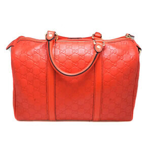Gucci Boston Red Bag Handbag ssima